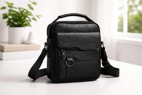 Bolsa MasculinaTransversal Tiracolode Lado Ombro Alça Crossbody Transversal Pequena Mão Dia a Dia