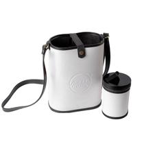 Bolsa Mateira Para Chimarrão com Alça + Pote Porta Erva material sintético Branco - MT001W Mokha Bolsa Mateira Para Chimarrão com Alça + Pote Porta Erva material sintético Branco - MT001W Mokha