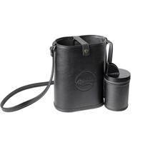 Bolsa Mateira Para Chimarrão com Alça + Pote Porta Erva material sintético Preto - MT001B Mokha