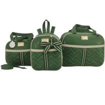 Bolsa maternidade 3 peças laço