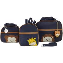 Bolsa maternidade 3 peças safari menino Bolsa maternidade 3 peças safari menino