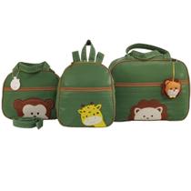 Bolsa maternidade 3 peças safari menino