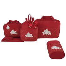 Bolsa maternidade 5 peças nuvem menina