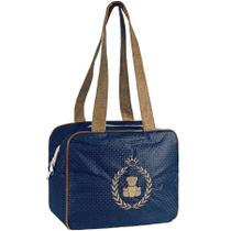 Bolsa Maternidade Basic Marinho com Marrom P