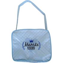 Bolsa Maternidade Bebe Reborn Luxo Azul - Mamãe Reborn