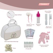 Bolsa Maternidade Bege c Roupa+Acessórios+Fralda Bebê Reborn Bolsa Maternidade Bege c Roupa+Acessórios+Fralda Bebê Reborn