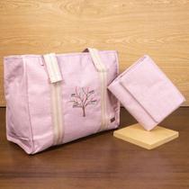 Bolsa Maternidade bordada com trocador rosê