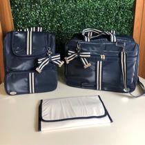 Bolsa Maternidade c/ Mochila em Corano Sintético 03 Peças Kit