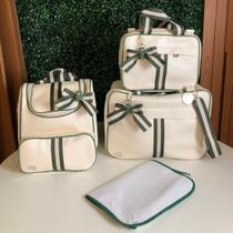 Bolsa Maternidade c/ Mochila em Corano Sintético 04 Peças Kit