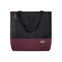 Bolsa Maternidade Coleção Cores - Preto e Marsala