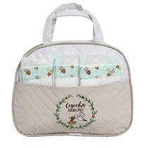 Bolsa Maternidade Com 02 Fraldas Para Boneca Bebê Reborn Bege Bolsa Maternidade Com 02 Fraldas Para Boneca Bebê Reborn Bege