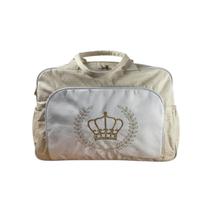 Bolsa Maternidade com Coroa Bordada Praticidade Dia a Dia Bebê Bolsa Maternidade com Coroa Bordada Praticidade Dia a Dia Bebê