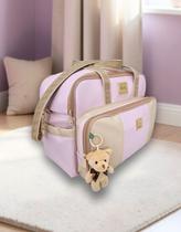Bolsa Maternidade Grande Bebê Enxoval Miellu Menino Menina - Linha Deluxe Cor:Marrom