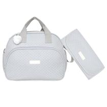 Bolsa Maternidade Grande Pirulitando Trocador Leveza Cinza Bolsa Maternidade Grande Pirulitando Trocador Leveza Cinza