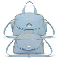 Bolsa Maternidade kit 2 peças Selena Classic for Bags Azul