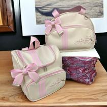 Bolsa Maternidade Kit Merlim 2 Peças Mochila 2 Em 1 Conjunto Mamãe e Bebê Bolsas
