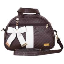 Bolsa Maternidade Laço Luxo Café