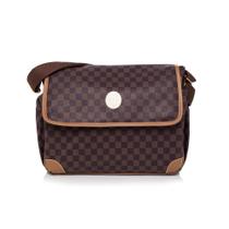 Bolsa Maternidade Lequiqui Harrods Lateral - Marrom Bolsa Maternidade Lequiqui Harrods Lateral - Marrom