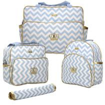 Bolsa Maternidade Mala Mochila Azul Plike Baby