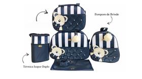 Bolsa Maternidade Menino Menina Mala Termica Urso Enxoval Saída Maternidade - Preciosos Bolsa Maternidade Menino Menina Mala Termica Urso Enxoval Saída Maternidade - Preciosos
