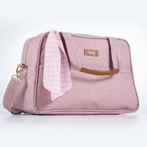 Bolsa Maternidade Mescla Rosa Média B11402 Bolsa Maternidade Mescla Rosa Média B11402