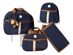 Bolsa Maternidade Mochila Safári Menino Men ul-Marinho Bolsa Maternidade Mochila Safári Menino Men ul-Marinho