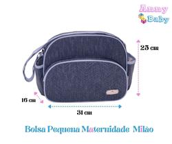 Bolsa Maternidade Pequena/Média Marinho - BMG0006