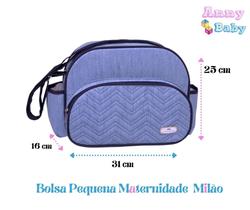 Bolsa maternidade Pequena/Media Milão Azul - BMP0007