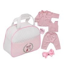 Bolsa Maternidade Rosa com Pagão e Acessórios para Boneca Bolsa Maternidade Rosa com Pagão e Acessórios para Boneca