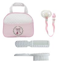 Bolsa Maternidade Rosa com Pentinho e Escovinha para Boneca Bolsa Maternidade Rosa com Pentinho e Escovinha para Boneca