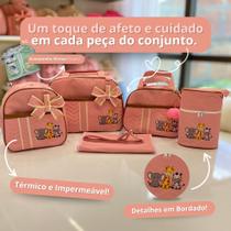 Bolsa Maternidade Safári 5 peças Kit Completo para Bebê 5 peças (FJ)