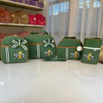 Bolsa Maternidade Safári 5 peças Kit Completo para Bebê 5 peças (FJ)