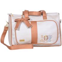 Bolsa Maternidade Safari Baby Champanhe e Bronze