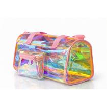 Bolsa Maya Holografica Transparente Cristal Furtacor