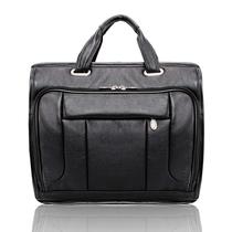 Bolsa McKlein River West 15" em couro Checkpoint Friendly
