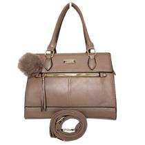 Bolsa Média Feminina De Mão E Ombro Com Alça Transversal Bolsa Média Feminina De Mão E Ombro Com Alça Transversal