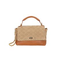 Bolsa Média Luiza Barcelos 77771374 Cor:Bege