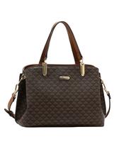 Bolsa Média New Elemento Gráfico - Alça de Mão - Chenson 3485624 - Café Bolsa Média New Elemento Gráfico - Alça de Mão - Chenson 3485624 - Café
