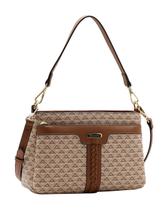 Bolsa Média New Elemento Gráfico - Alça de Ombro - Chenson 3485625 - Bege