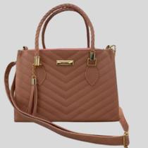 Bolsa Media Tóquio Feminina Linda Bolsa Com Duas Alças de Mão e de Ombro Charme e Elegância Bolsa Media Tóquio Feminina Linda Bolsa Com Duas Alças de Mão e de Ombro Charme e Elegância
