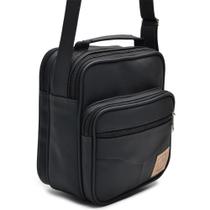 Bolsa Media Transversal Organizadora Masculina Pata Trabalho Passeio Dia a Dia Ziper Alça Ajustavel