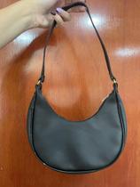 Bolsa Meia Lua Feminina Preta 23cm Comprimento NOVO Bolsa Meia Lua Feminina Preta 23cm Comprimento NOVO