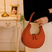 Bolsa Meia Lua Pequena Tira Colo Ombro Transversal Premium Chique feminina