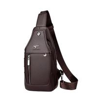 Bolsa Mensageiro De Couro Vintage Para Homens, Marca De Luxo, Bolsa Transversal Para Ombro, Casual Bolsa Mensageiro De Couro Vintage Para Homens, Marca De Luxo, Bolsa Transversal Para Ombro, Casual