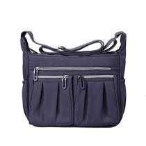 Bolsa mensageiro de nylon de grande capacidade para mulheres azul marinho Bolsa mensageiro de nylon de grande capacidade para mulheres azul marinho