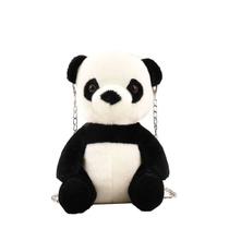 Bolsa mensageiro de ombro Furry Panda Daily Cross Body Satchel Bolsa mensageiro de ombro Furry Panda Daily Cross Body Satchel