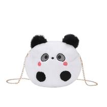 Bolsa mensageiro de ombro Panda Daily Small Plush 24x3x20cm Bolsa mensageiro de ombro Panda Daily Small Plush 24x3x20cm