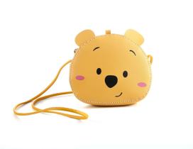 Bolsa mensageiro de ombro Winnies Bear Daily Use Leather Bolsa mensageiro de ombro Winnies Bear Daily Use Leather