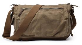 Bolsa mensageiro Gootium Vintage Canvas Field Tan 12,6 L