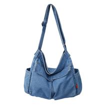 Bolsa Mensageiro JARKJARD - Jeans e Lona - Azul Claro